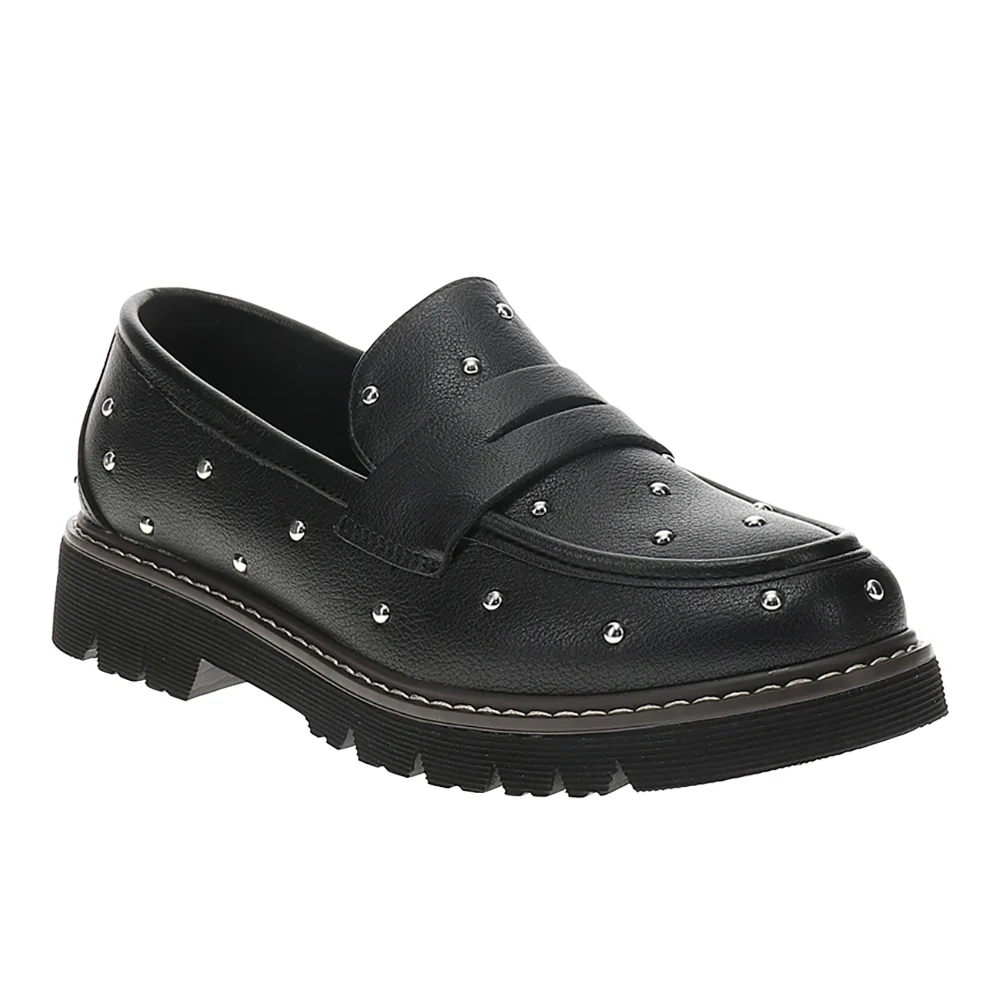 Stud Muffin Studded Lug Sole Loafers - Image 2