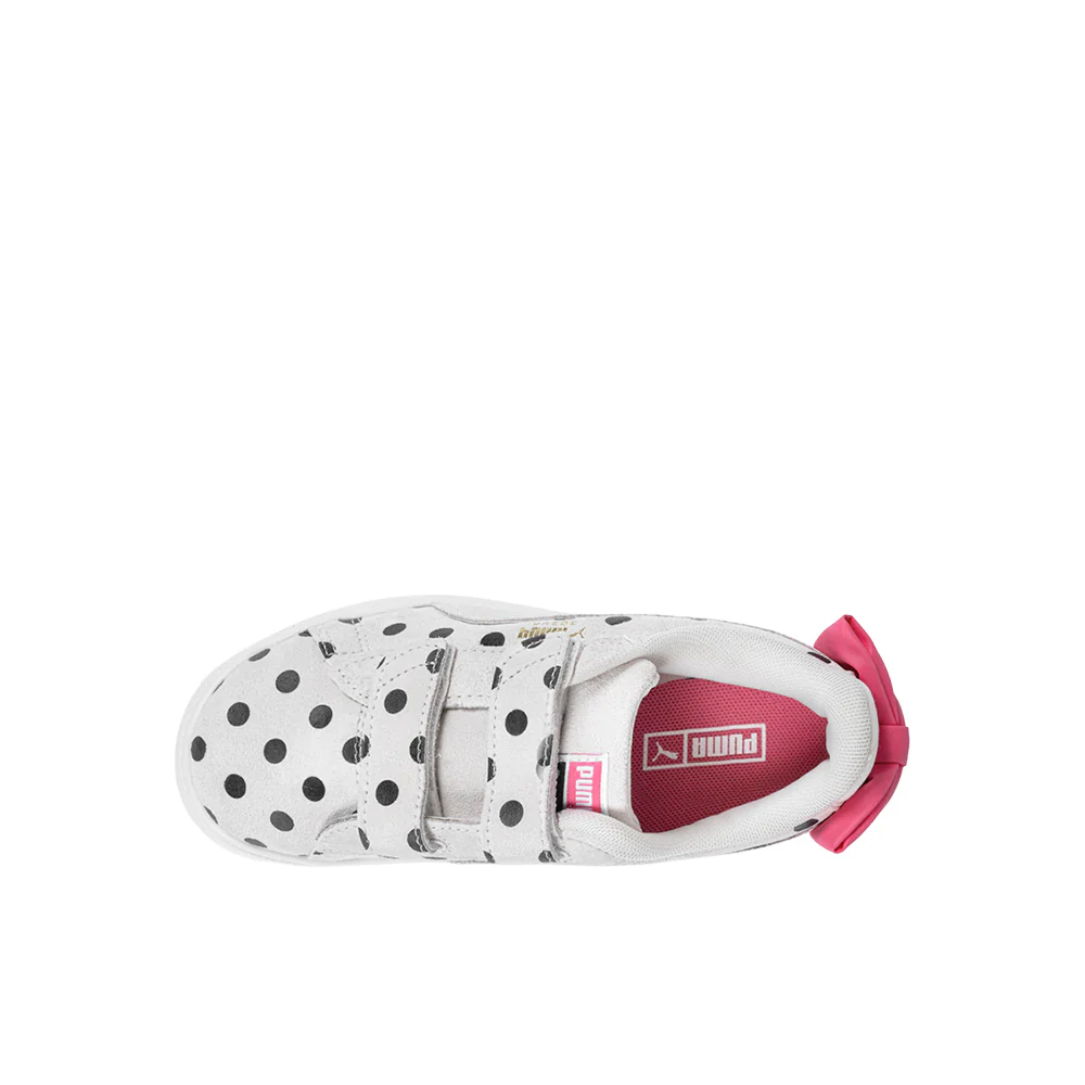 Suede Classic LF Bow Slip On Sneakers (Little Kid-Big Kid) - Image 4