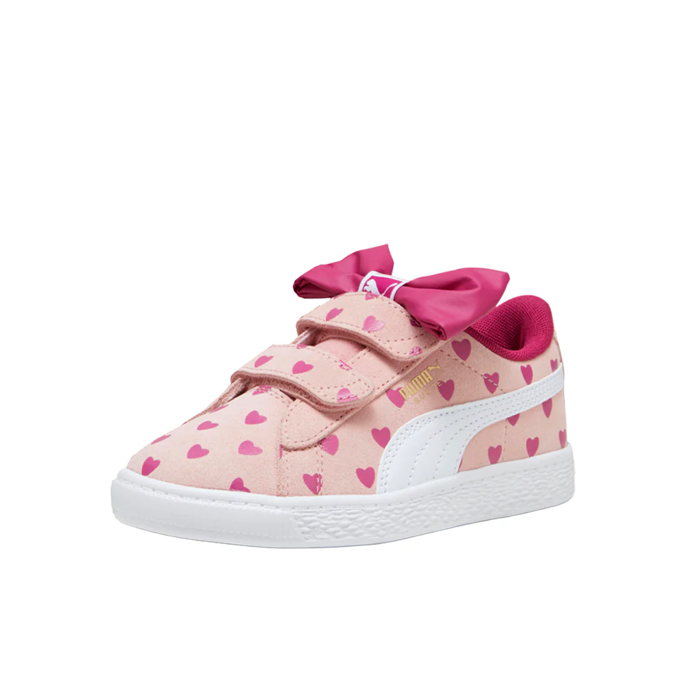 Suede Classic Light Flex Re-Bow V Slip On Sneakers (Little Kid) - Image 2