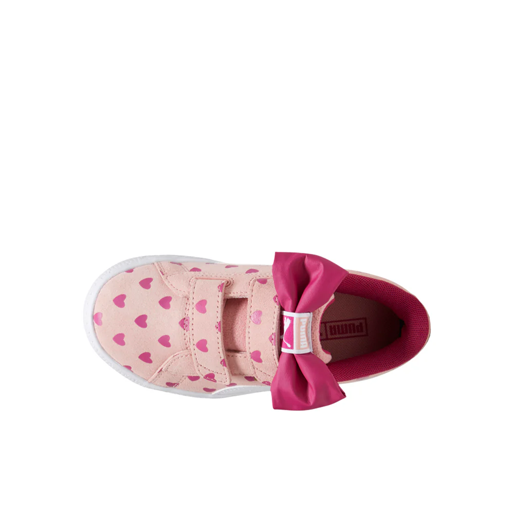 Suede Classic Light Flex Re-Bow V Slip On Sneakers (Little Kid) - Image 4