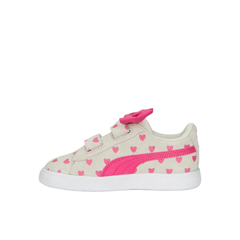 Suede Classic Light Flex Re-Bow V Slip On Sneakers (Little Kid) - Image 3