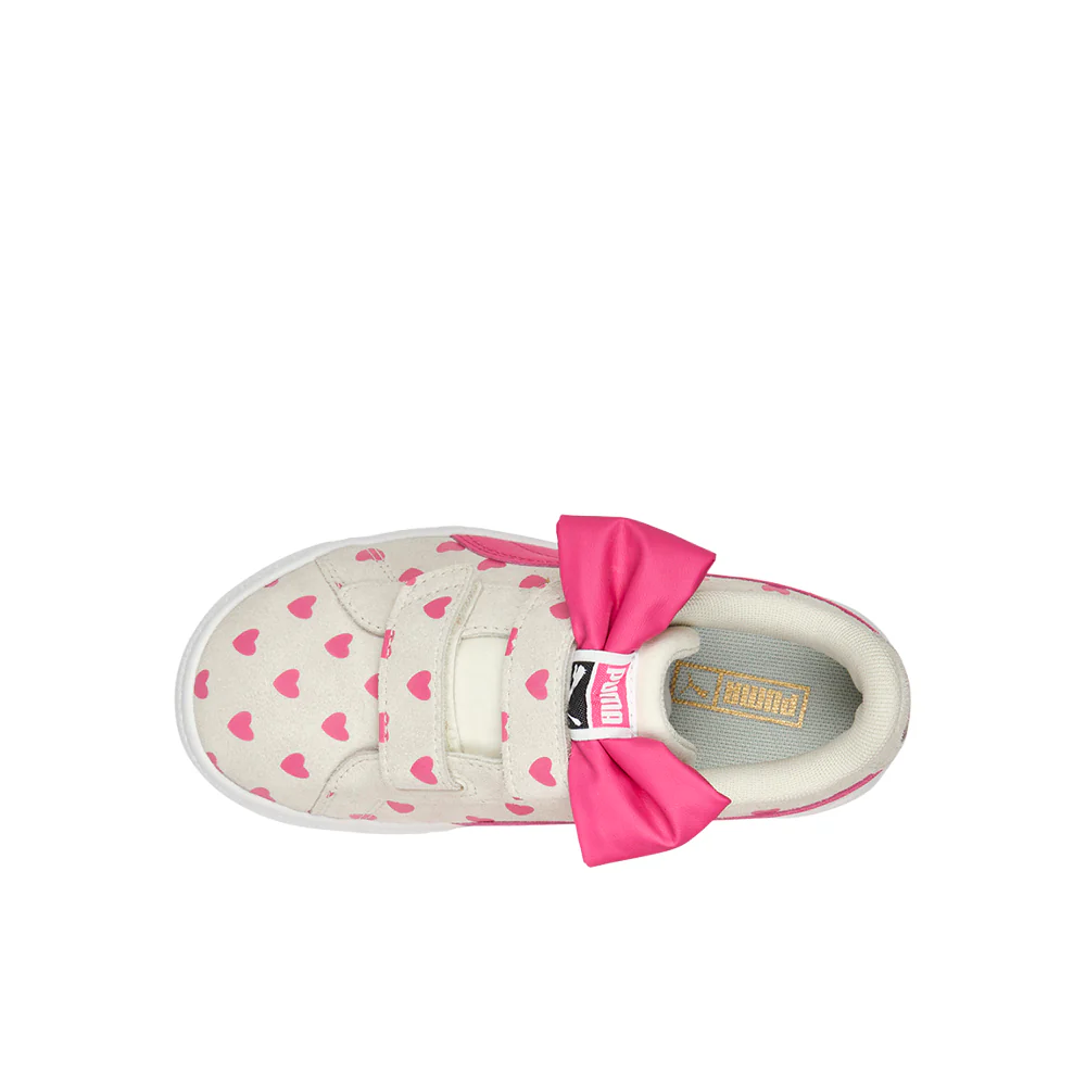 Suede Classic Light Flex Re-Bow V Slip On Sneakers (Little Kid) - Image 4