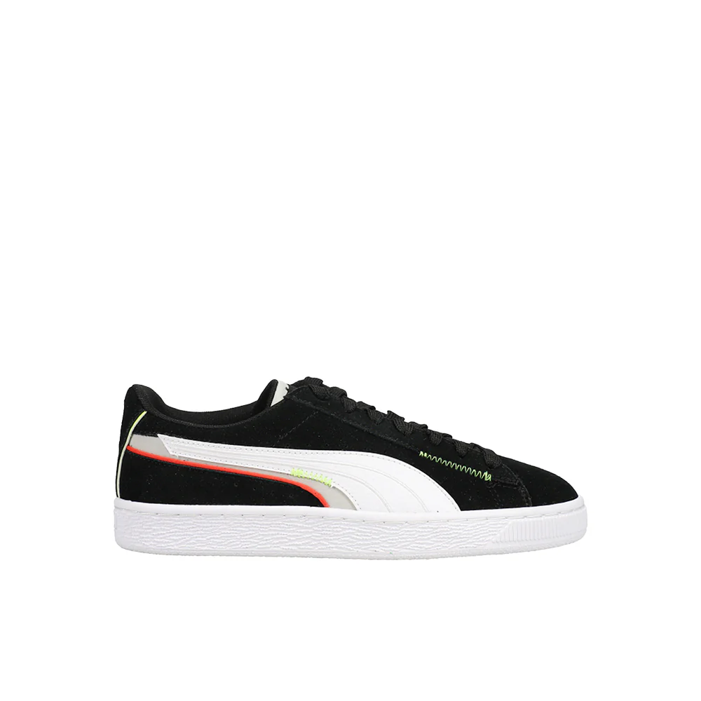 Suede Displaced Lace Up Sneakers (Big Kid)