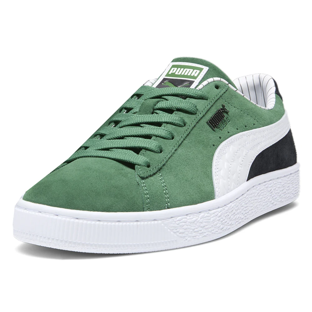 Suede Pinstripe Sports Club Lace Up Sneakers - Image 2