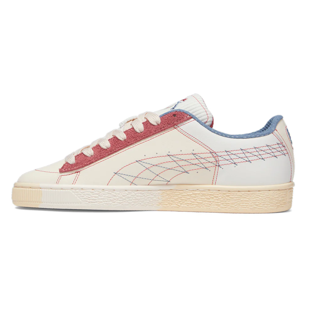 Suede Quilted Nation Lace Up Sneakers - Image 3