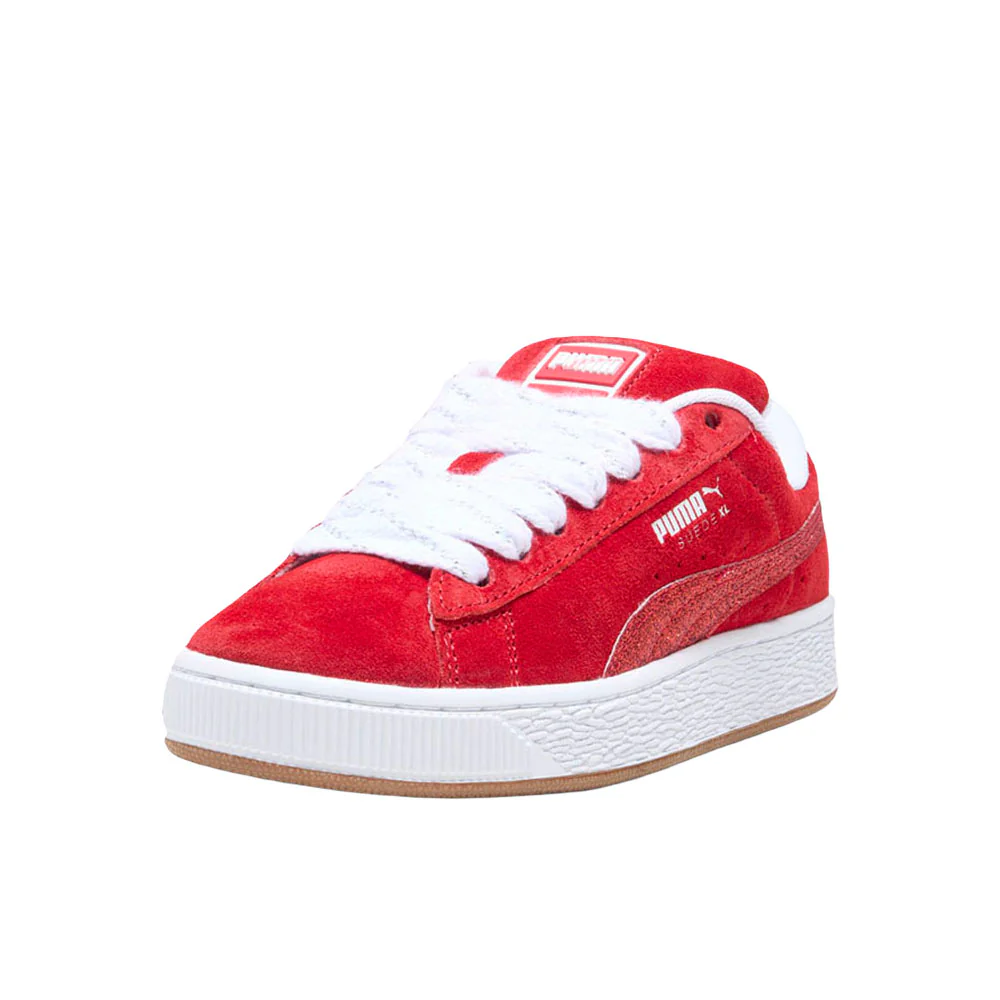 Suede XL Holiday Glitz Lace Up Sneakers (Big Kid) - Image 2