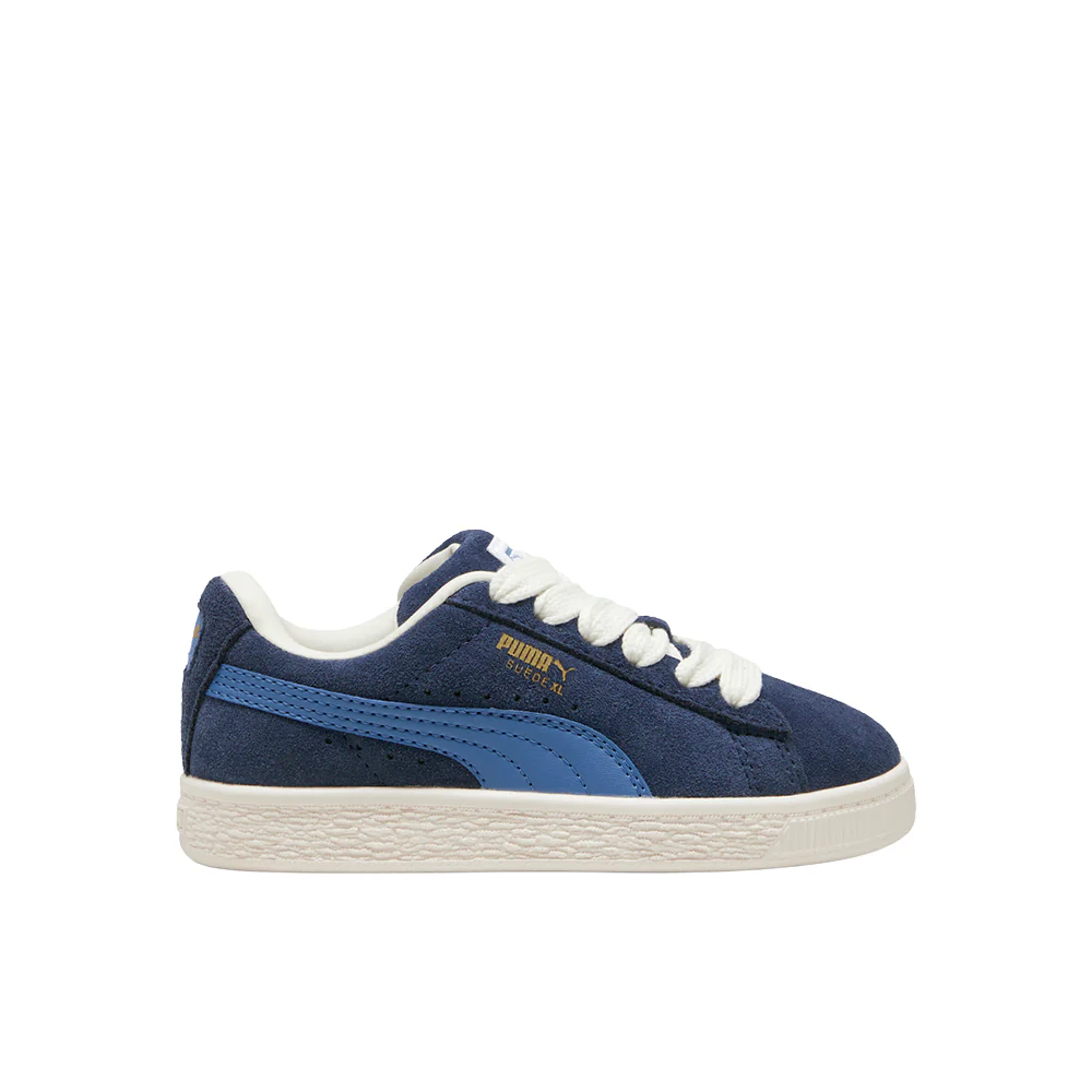 Suede XL Lace Up Sneakers (Little Kids)