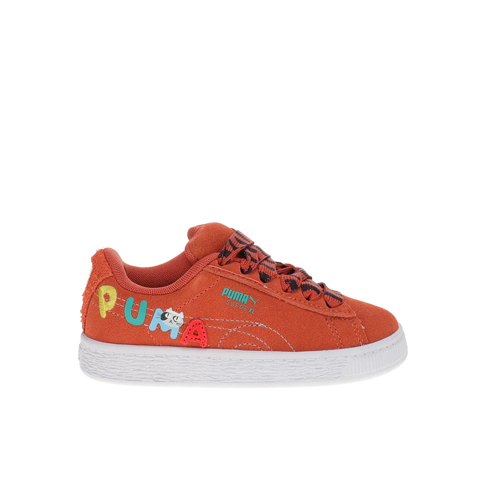 Suede XL Sporty Cats Lace Up Sneakers (Little Kid)