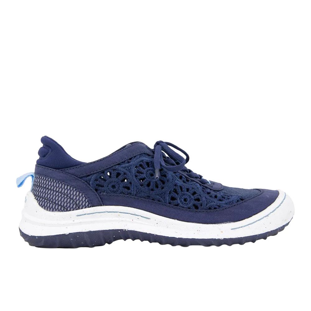 Sunny Plant Based Floral Cut Out Lace Up Sneakers