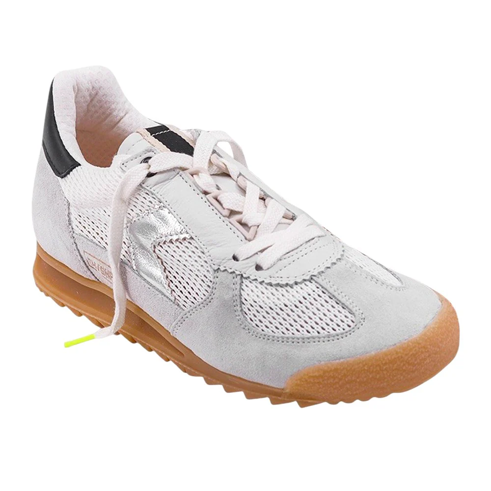 Suri Metallic Lace Up Sneakers - Image 2