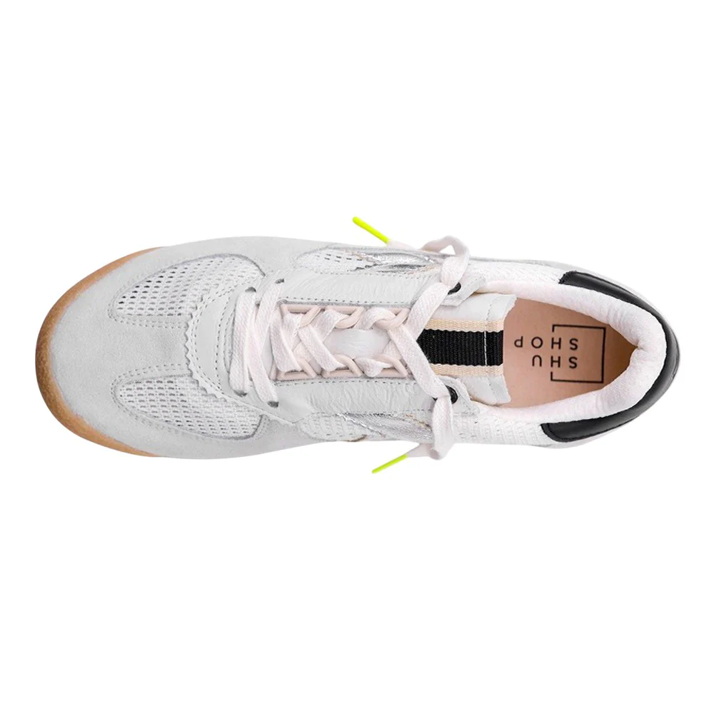 Suri Metallic Lace Up Sneakers - Image 4