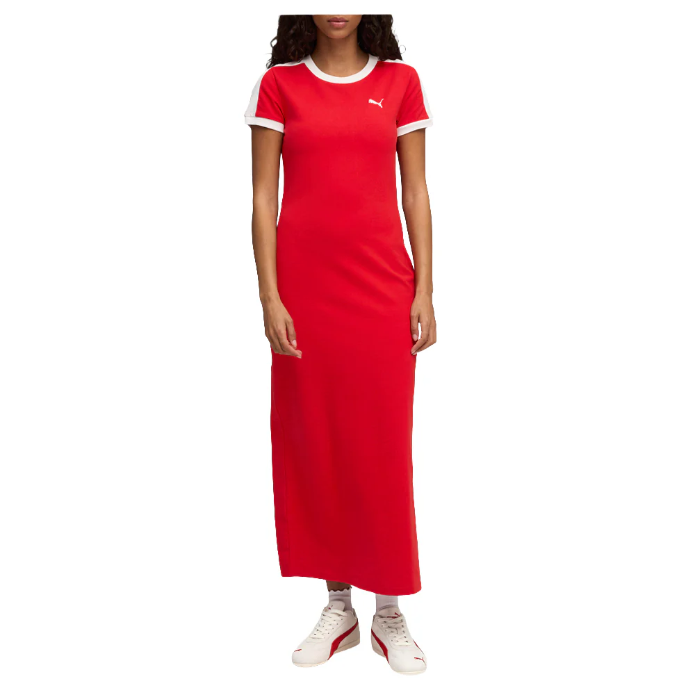 Wardrobe Essentials T7 Short Sleeve Long Dress