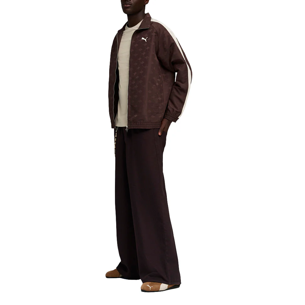 T7 Jacquarded Woven Relaxed Full Zip Track Jacket - Image 5