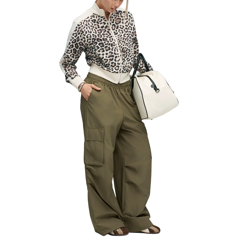 T7 Leo Luxe Leopard Print Short Full Zip Track Jacket - Image 5