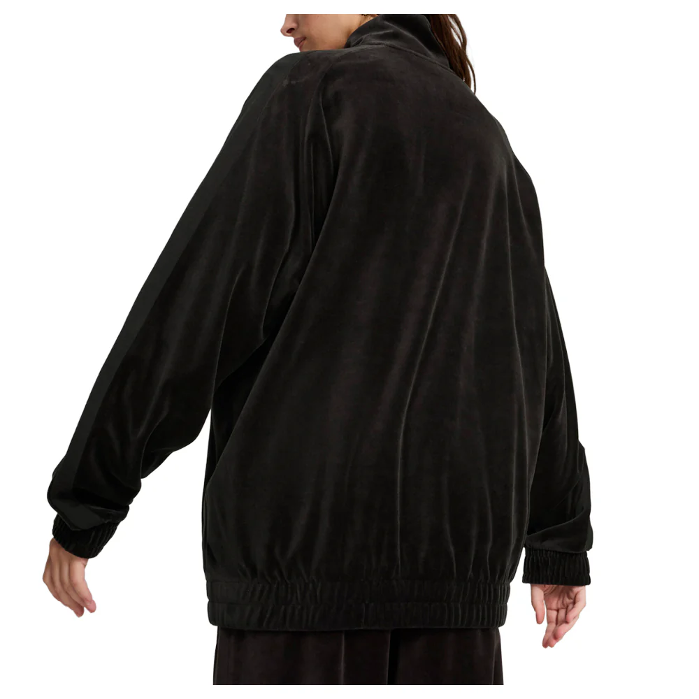 T7 Oversized Velour Track Full Zip Jacket - Image 4