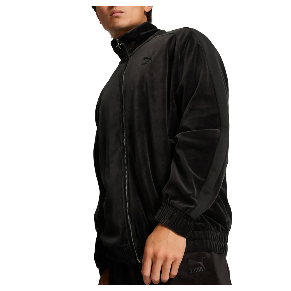 T7 Oversized Velour Track Full Zip Jacket - Image 5