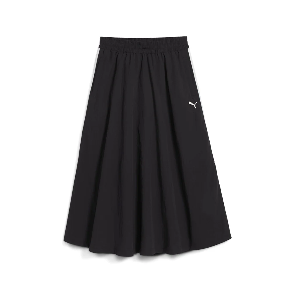 T7 Woven Midi Skirt