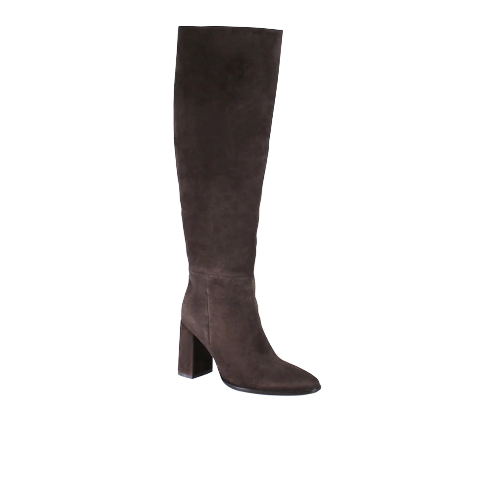 Text Back Pointed Toe Zippered Boots - Image 2