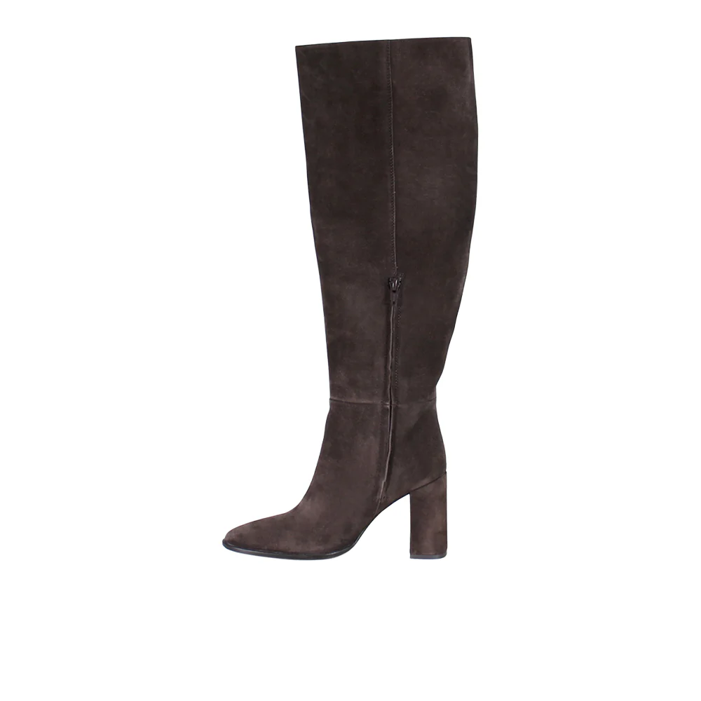 Text Back Pointed Toe Zippered Boots - Image 3