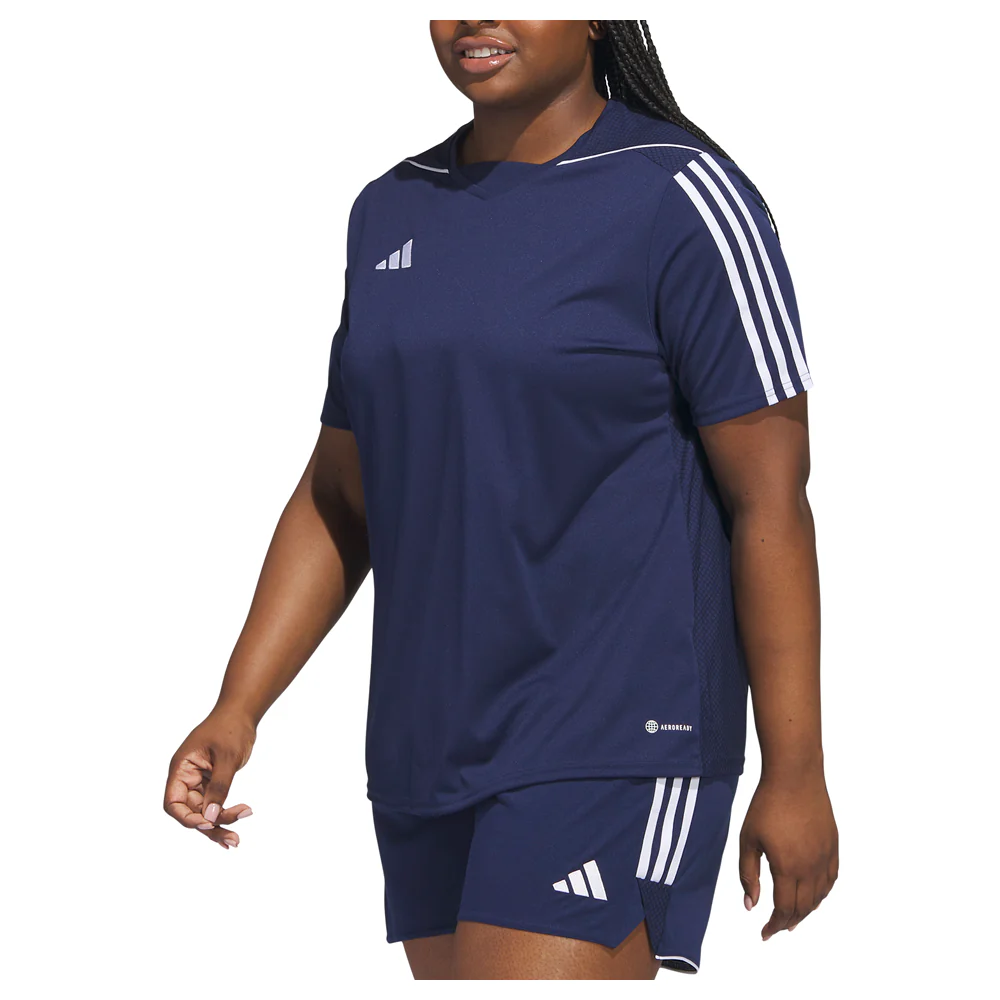 Tiro23 League V Neck Short Sleeve Soccer Jersey (Plus) - Image 3