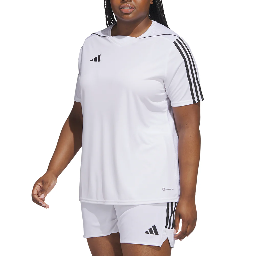 Tiro23 League V Neck Short Sleeve Soccer Jersey (Plus) - Image 3