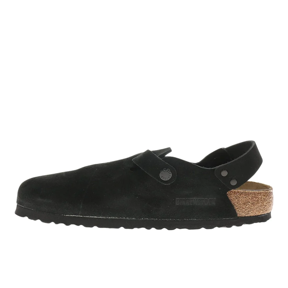 Tokio Suede Leather Footbed Clogs - Image 3