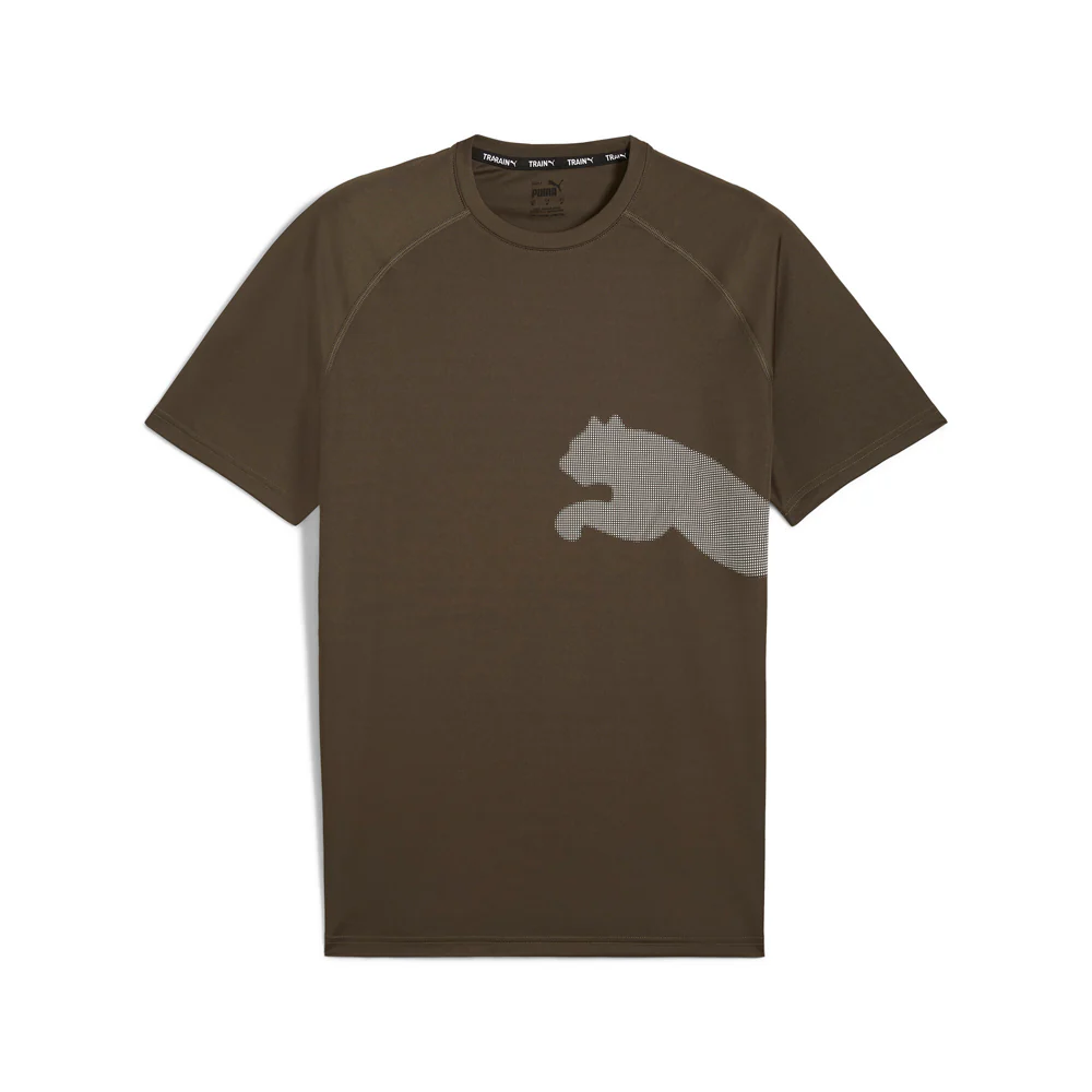 Train All Day Big Cat Crew Neck Short Sleeve Athletic T-Shirt - Image 3