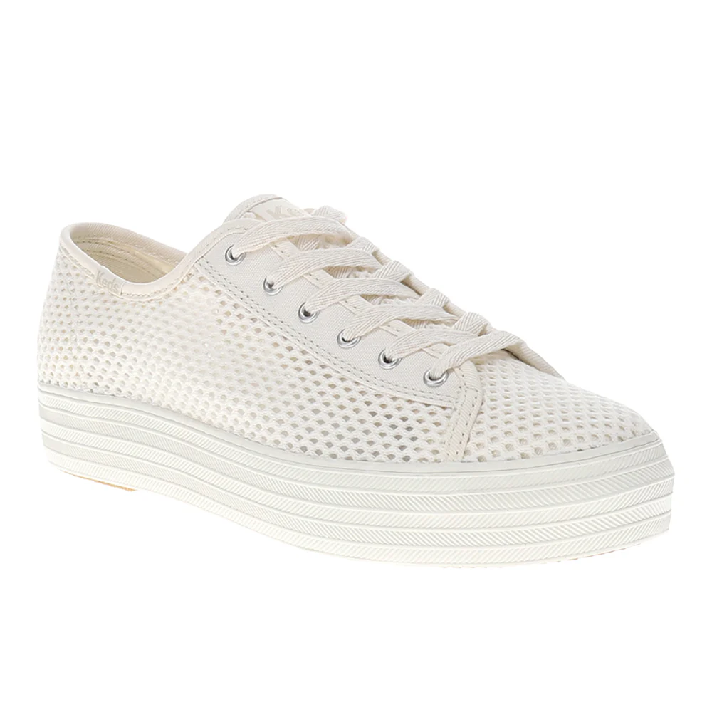 Triple Kick Cotton Mesh Lace Up Sneakers - Image 2