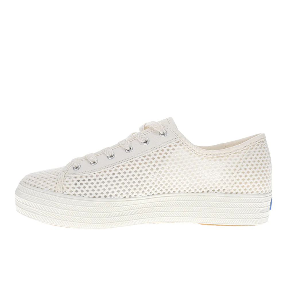 Triple Kick Cotton Mesh Lace Up Sneakers - Image 3
