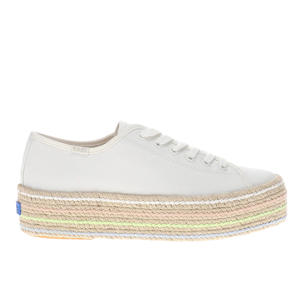 Triple Up Canvas Lace Up Sneakers