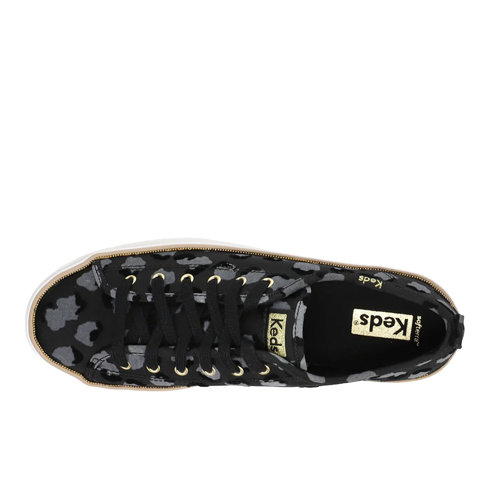 Triple Up Metallic Canvas Lace Up Sneakers - Image 4