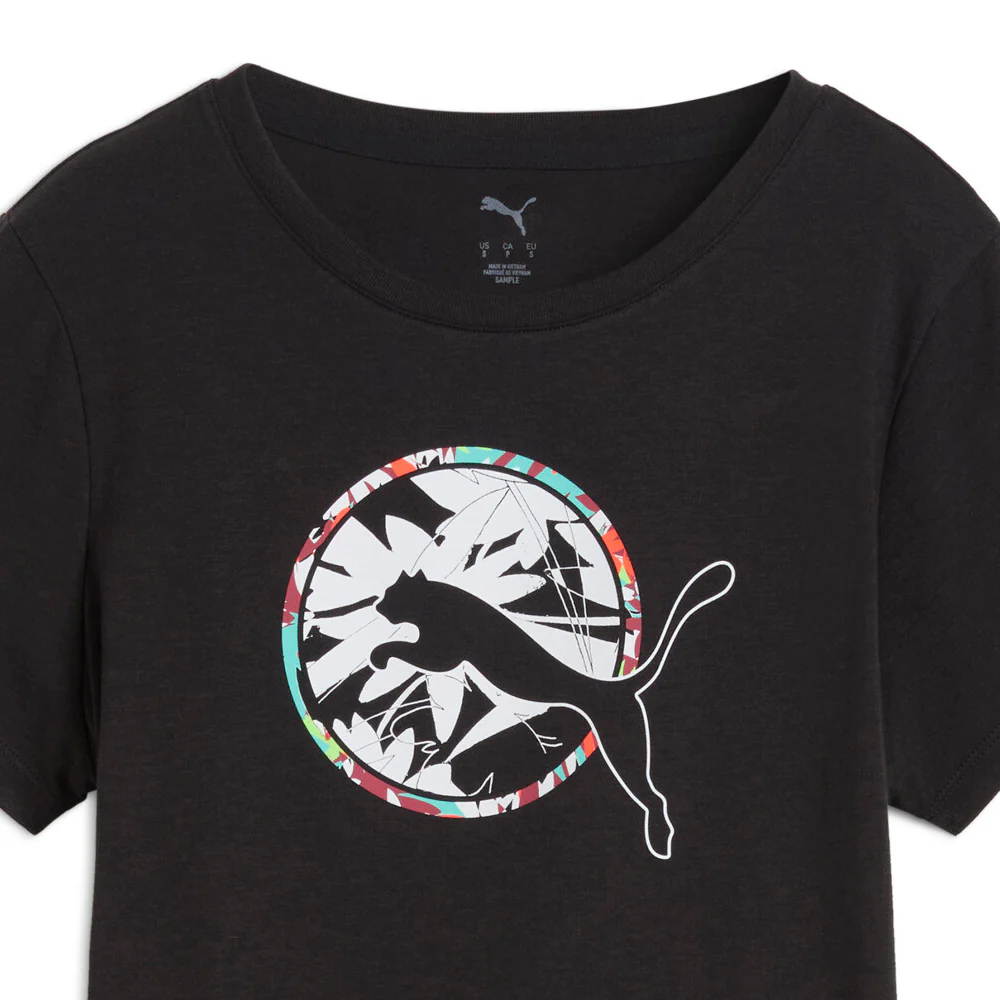 Tropical Graphic Fashion Crew Neck Short Sleeve T-Shirt - Image 3