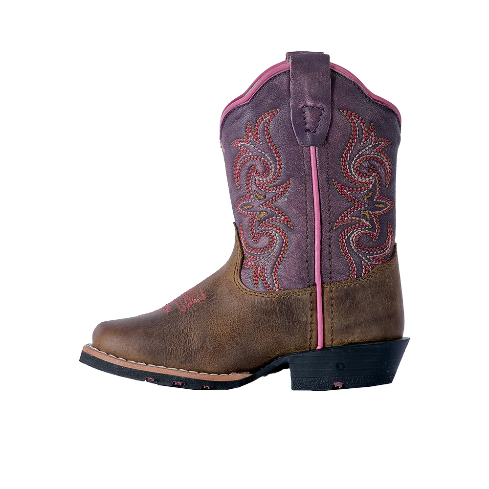 Tryke Embroidered Square Toe Cowboy Boots (Toddler) - Image 4