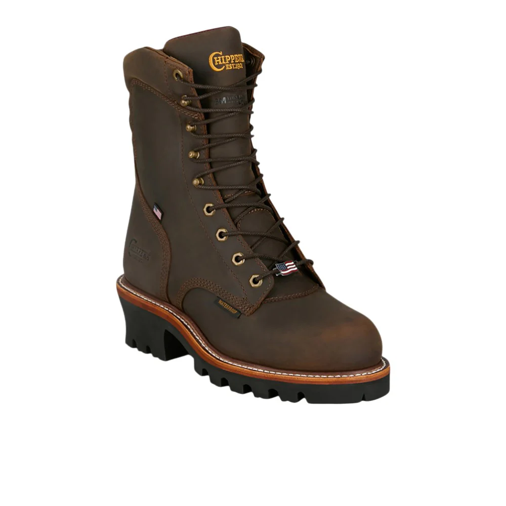 USA Super Logger 8 Inch Waterproof Soft Toe Work Boots - Image 2