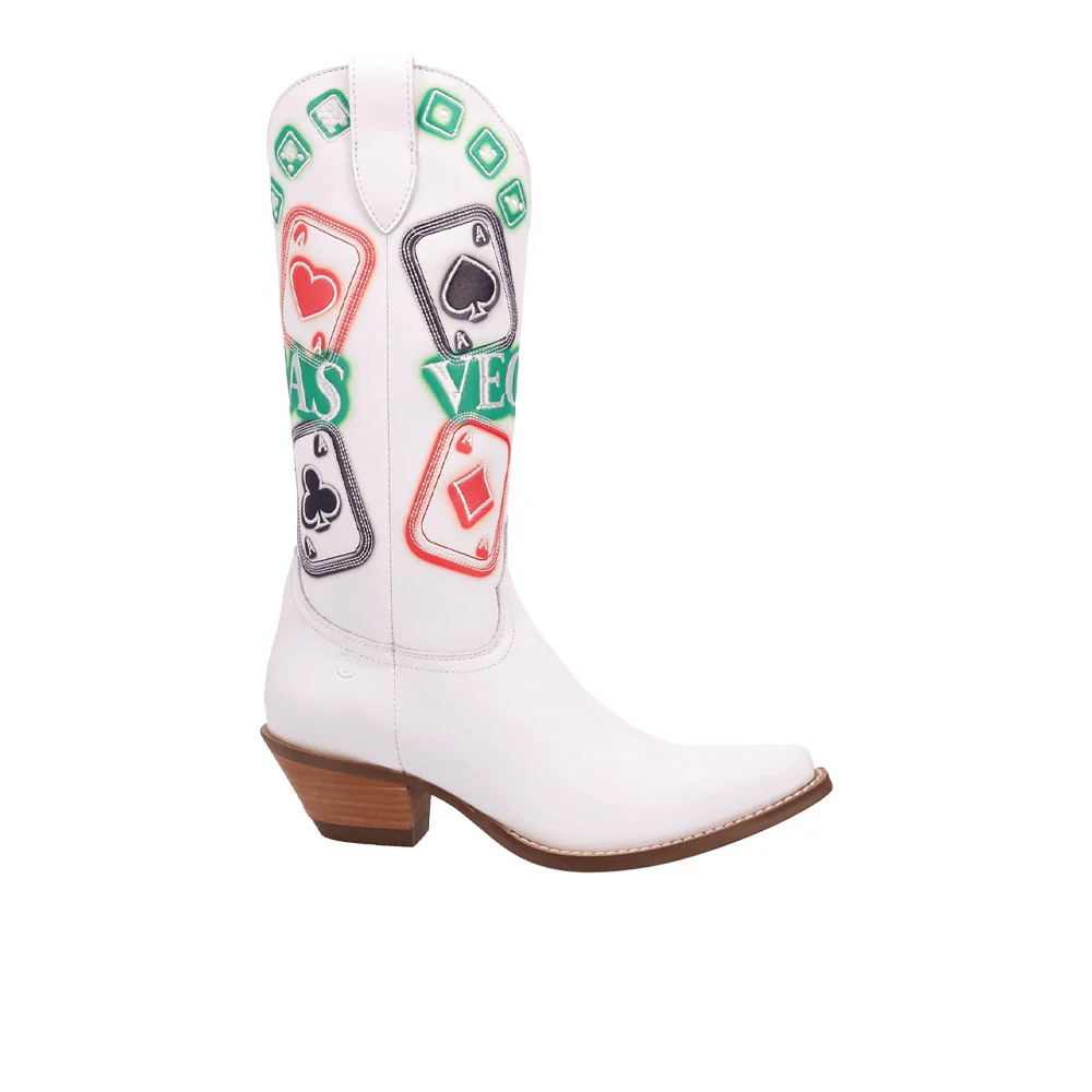 Vegas Leather Snip Toe Cowboy Boots