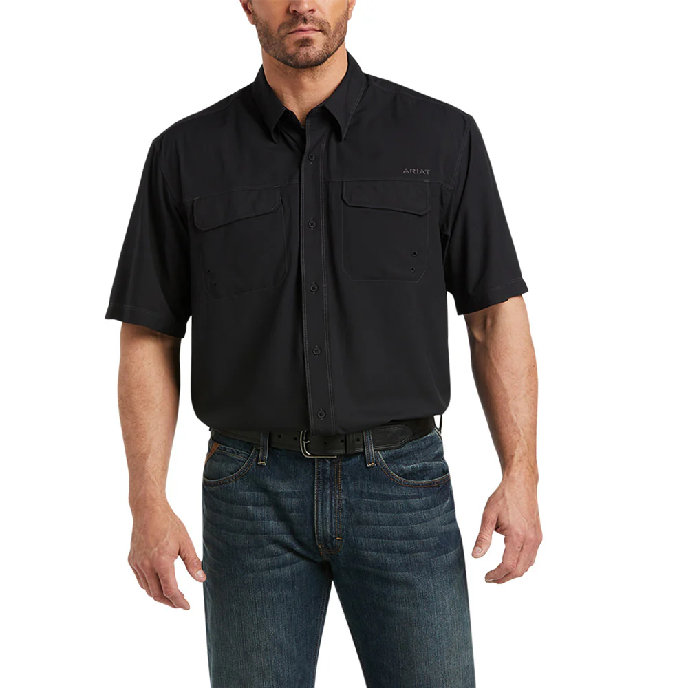 VentTEK Outbound Collared Short Sleeve Button Up Shirt