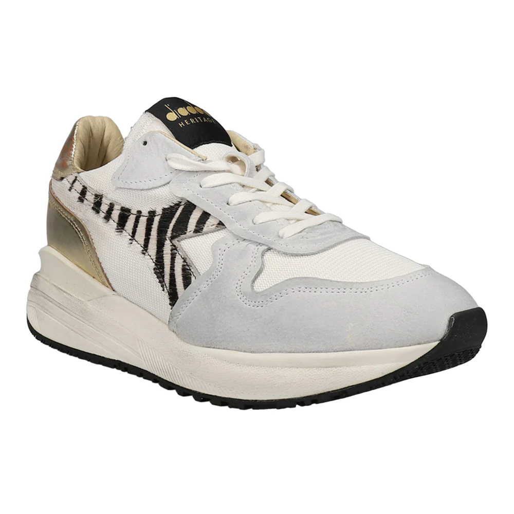 Venus Circus Dirty Metallic Zebra Lace Up Sneakers - Image 2