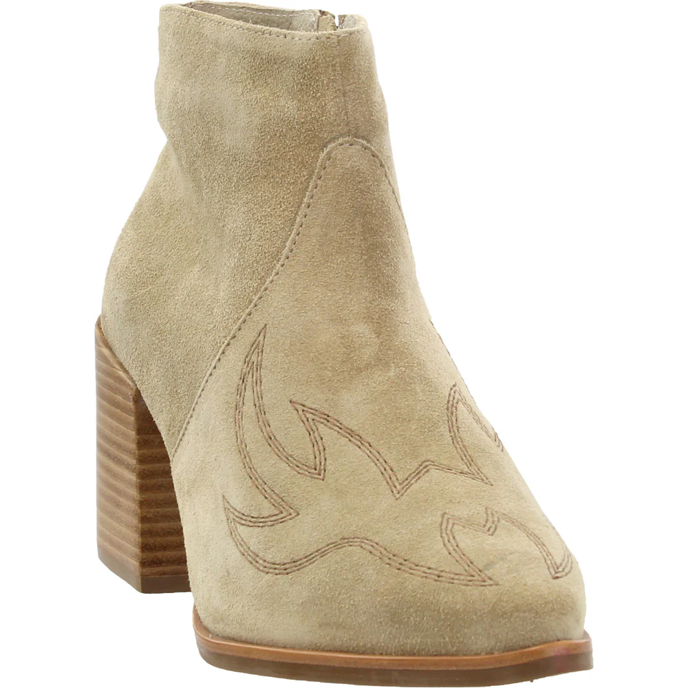 Vox Embroidered Pointed Toe Zippered Booties - Image 2