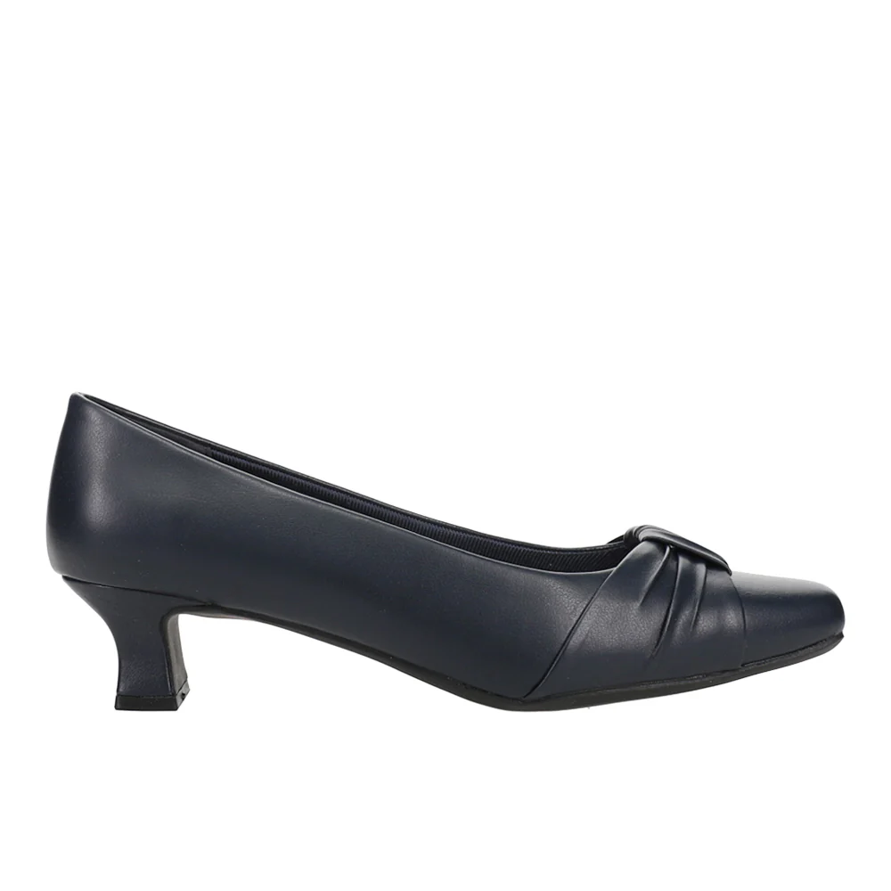Waive Square Toe Kitten Heel Pumps