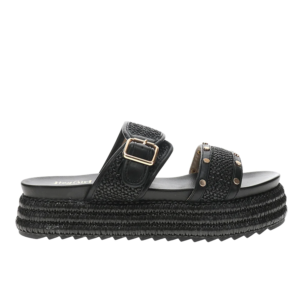 Walk of Shame Studded Platform Slide Sandals