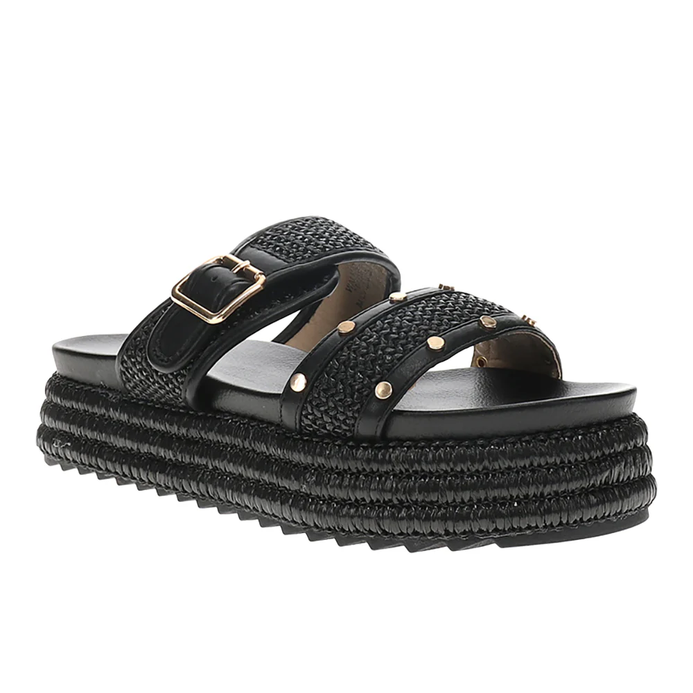 Walk of Shame Studded Platform Slide Sandals - Image 2