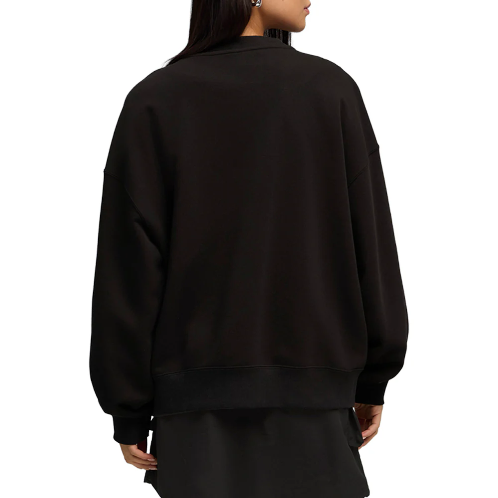 Wardrobe Essentials Short Oversized Crew Neck Sweatshirt - Image 4