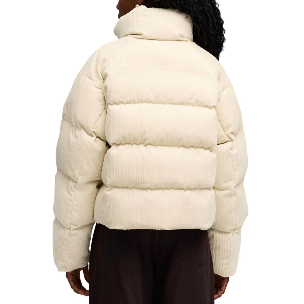 Wardrobe Essentials Corduroy Full Zip Puffer Coat - Image 4
