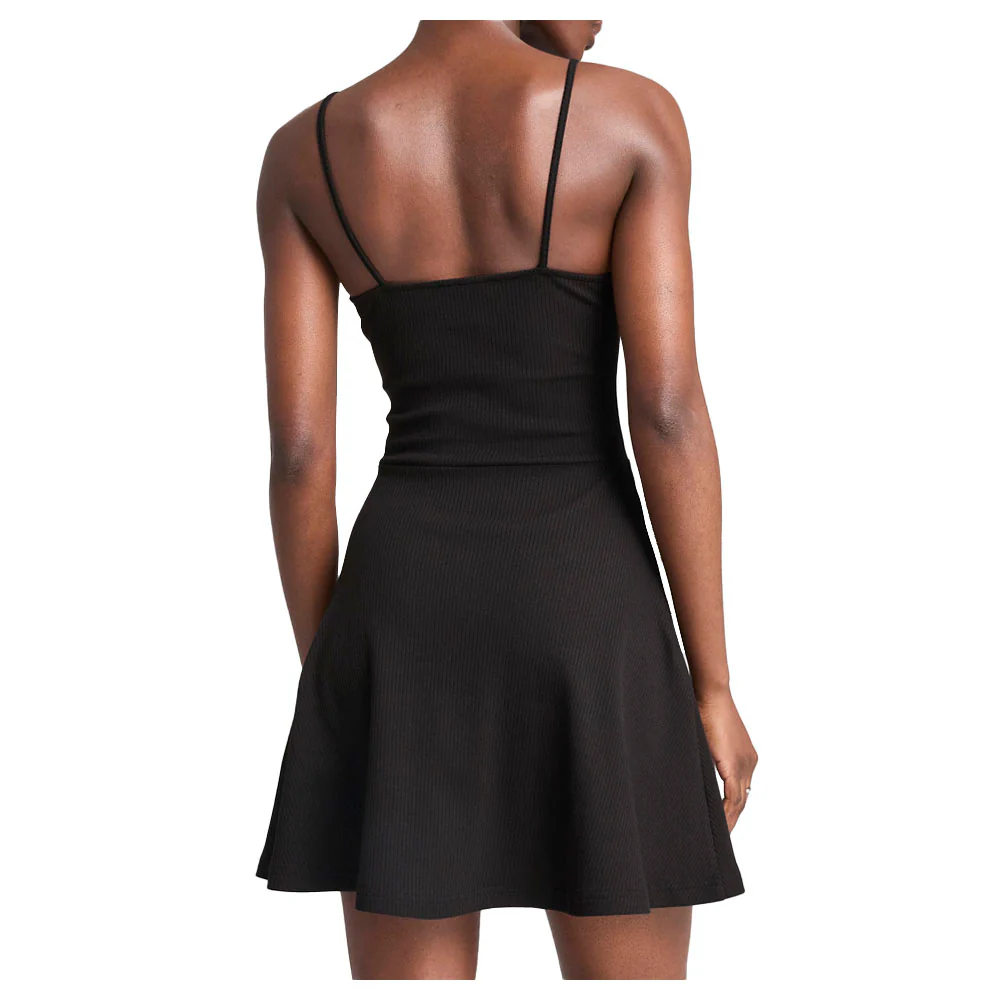 Wardrobe Essentials Ribbed Flared Short Dress - Image 2
