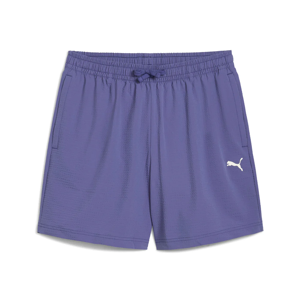 Wardrobe Essentials Seersucker Relaxed 6 Inch Shorts