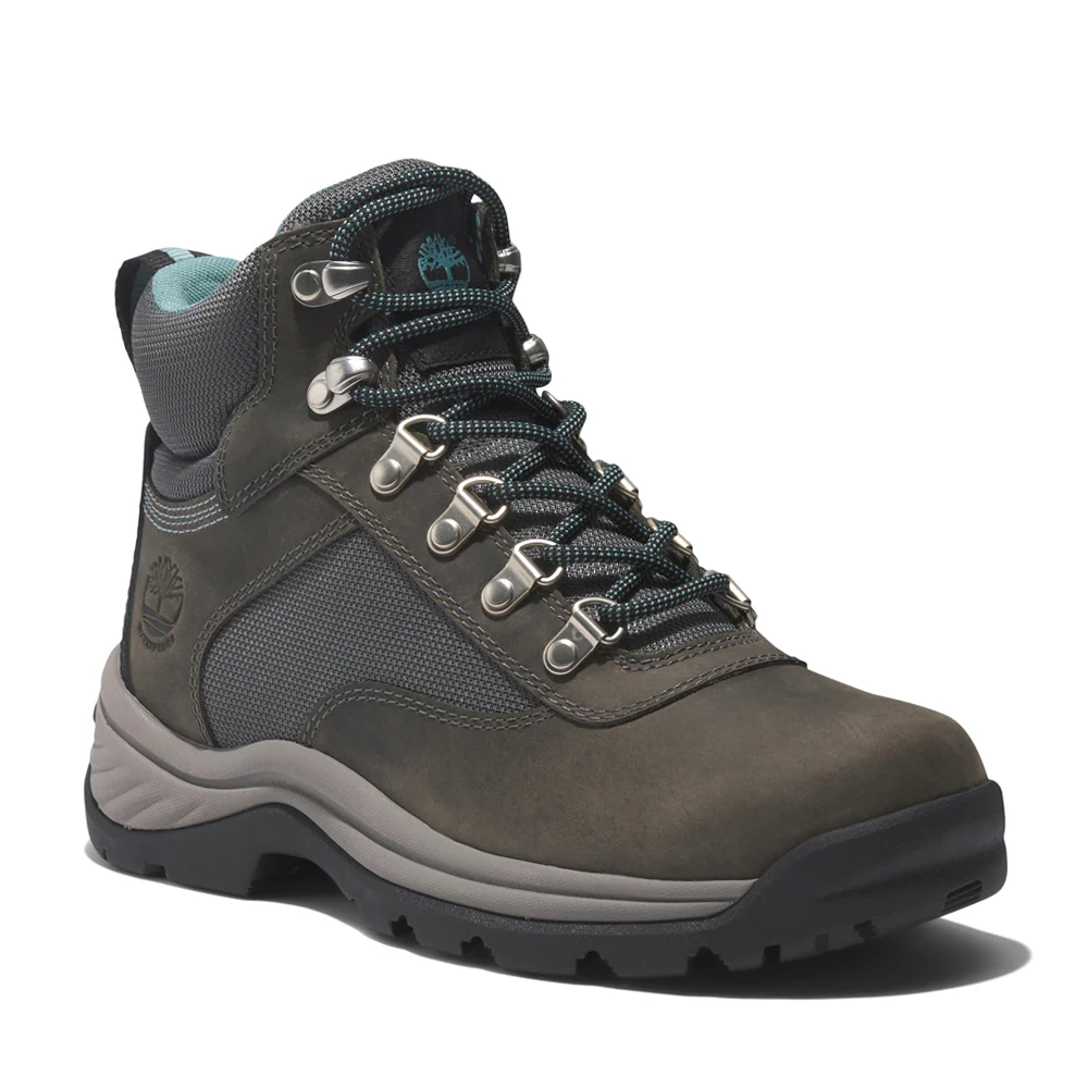 White Ledge Mid Waterproof Logo Round Toe Hiking Boots - Image 2
