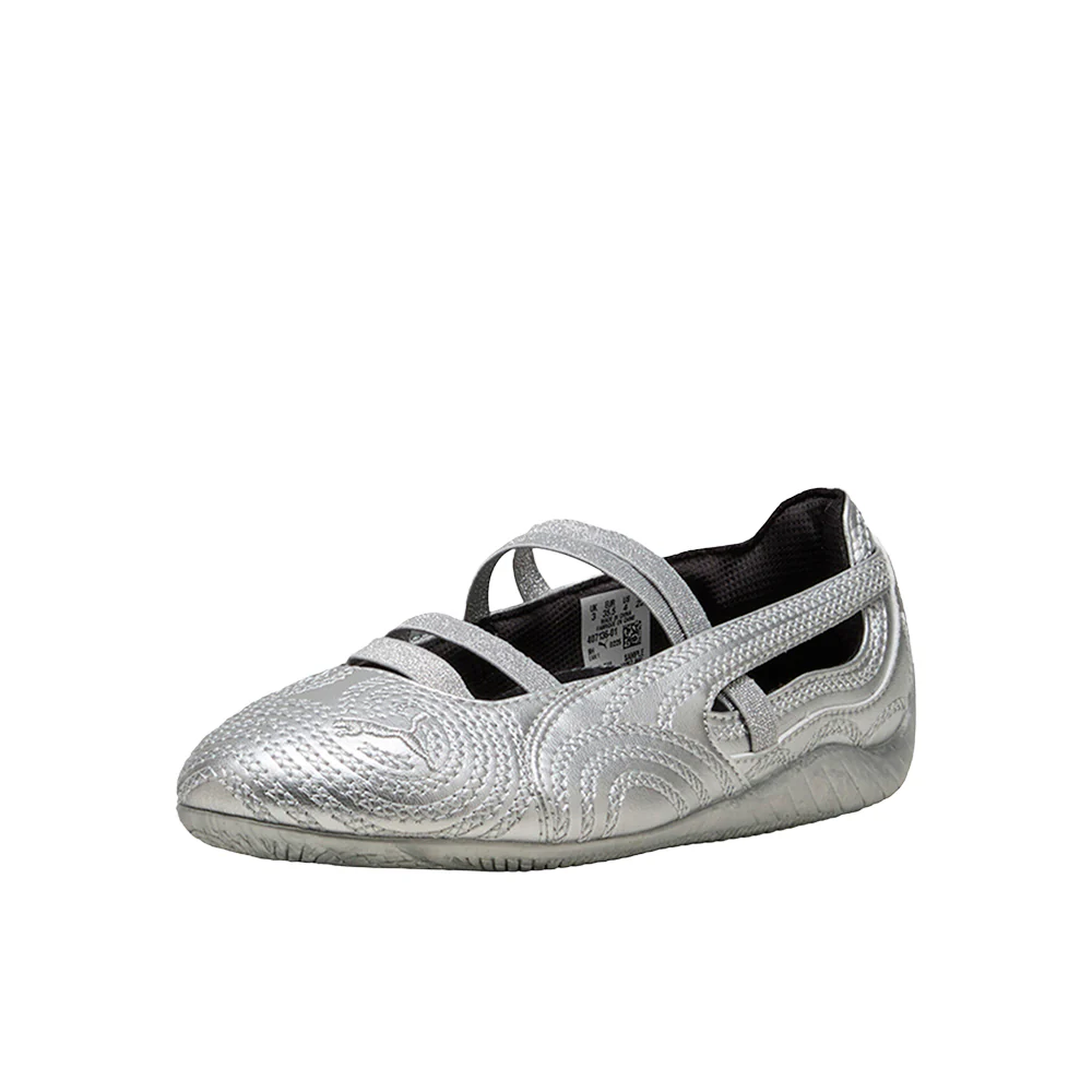 PUMA X WICKED Speedcat Metallic Embroidered Ballet Flats (Big Kid) - Image 2