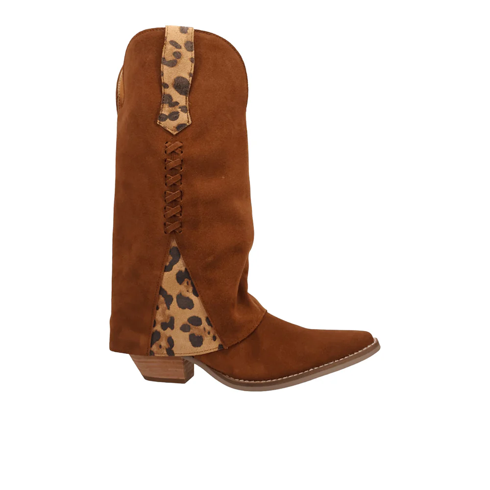 Wild Thang Leather Snip Toe Pull On Boots