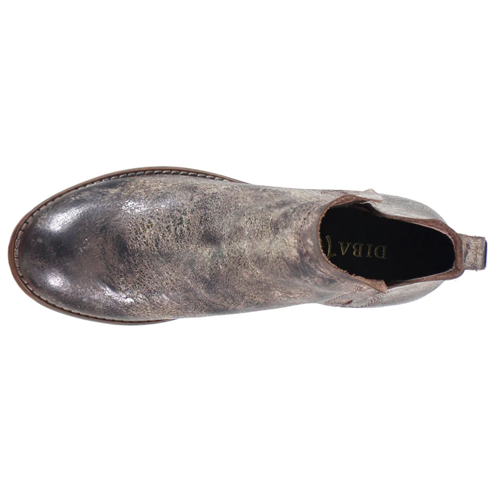 Work Nerd Metallic Round Toe Pull On Cowboy Booties - Image 4