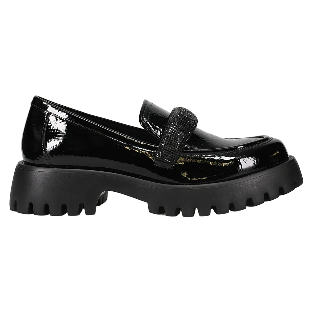Zaya Rhinestone Lug Sole Loafers
